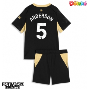 Manchester City Elliot Anderson #5 Dětské Venkovní dres komplet 2026-27 Krátký Rukáv (+ trenýrky)